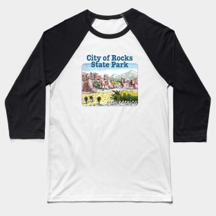 City of Rocks State Park, New Mexico Baseball T-Shirt